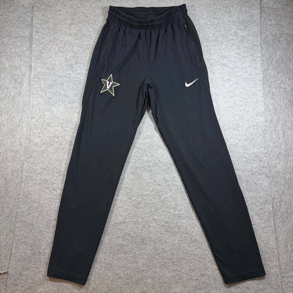 Nike Vanderbilt Commodores Joggers Mens M Black Zip Pockets Training Athletic